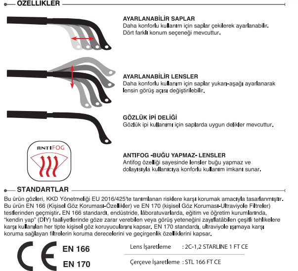 G-034A-C Gözlük Üstü Gözlük - Görsel 3