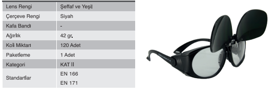 G-036A-G Tam Koruma Gözlüğü - Görsel 3